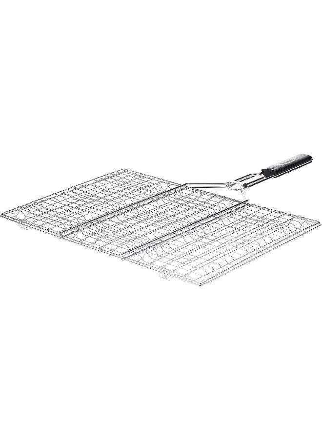GO2CAMPS GO2CAMPS Barbeque Net with Wooden Handle, Medium  - Image 1