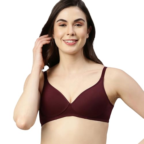 Enamor A039 Perfect Coverage Supima Cotton T-Shirt Bra- Padded, Wirefree & Medium Coverage - Image 1