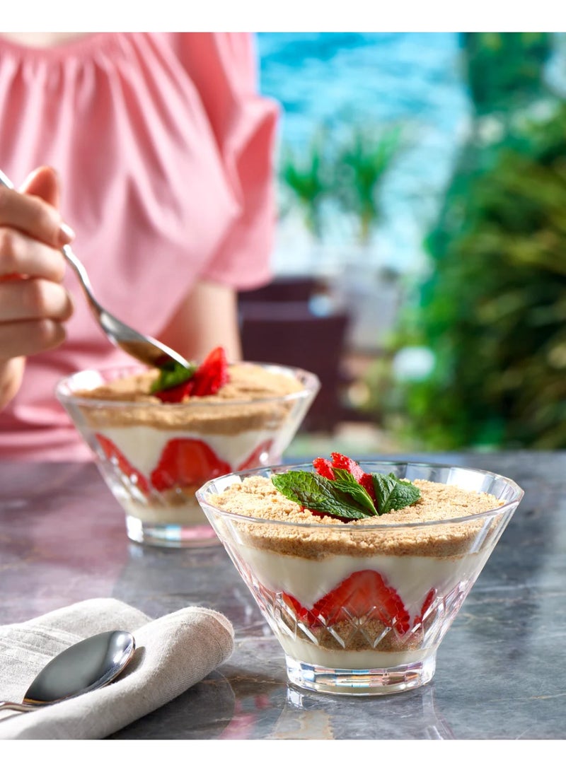 Paşabahçe Pasabahce Vanilla Bowl 320cc – 6-Piece Glass Bowl Set GB - Image 1