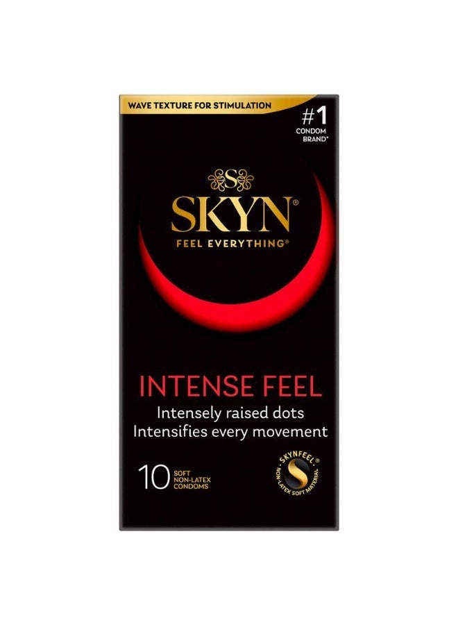 SKYN Intense Feel Textured Non-Latex Polyisoprene Condoms - 10 Count - Image 2