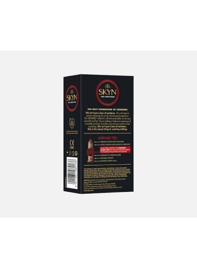 SKYN Intense Feel Textured Non-Latex Polyisoprene Condoms - 10 Count - Image 3