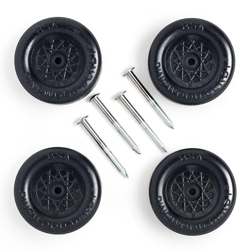 Pinewood Pro Black Barracuda Pine Derby Car Kit | 10 Piece Set | Painted and Weighted | Includes PRO Wheel Spacer | Official Parts prepped for Speed | Optimal Center of Gravity - Image 4
