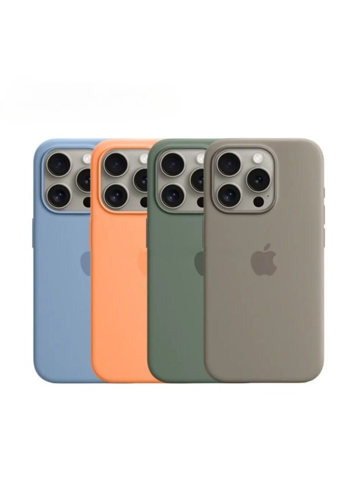 AROAQ Iphone Silicone Magnetic Case, Durable Silicone Case With Magsafe, Comfortable Soft Iphone Protection Case For Iphone 15 Pro Max, 15 Plus, Pro, ( Chalk Pink Color ) - Image 2