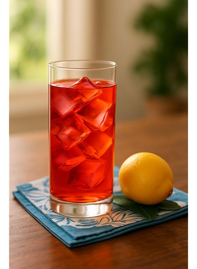 S-TOP Fin Line Hi Ball Glass, Set Of 6, Clear, 355 Ml, B01213, Highball Glass, Tall Glass, Beverage Glass, Long Drink Glass, Water Glass, Juice Glass - Image 1