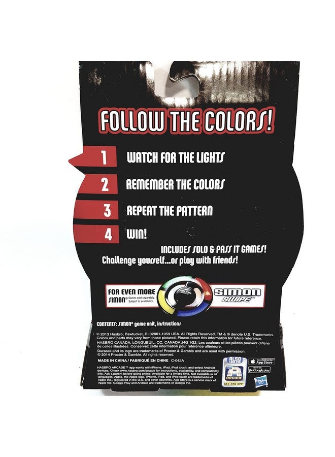 Basic Fun لعبة سيمون ميكرو سيريز الأساسية - إصدار السفر الجيبية المحمولة للاستراتيجية للاعب واحد أو أكثر - Image 2