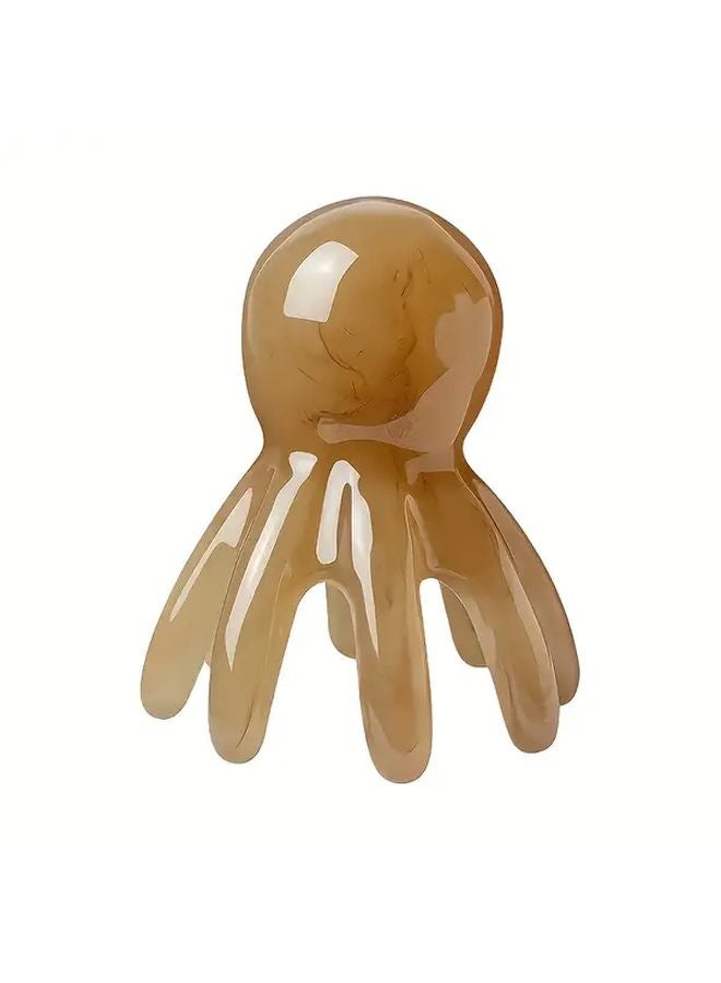 1pc Octopus Scalp Massager Wide Tooth Comb For Hair Growth Relaxation Handheld Head Tool - Image 1