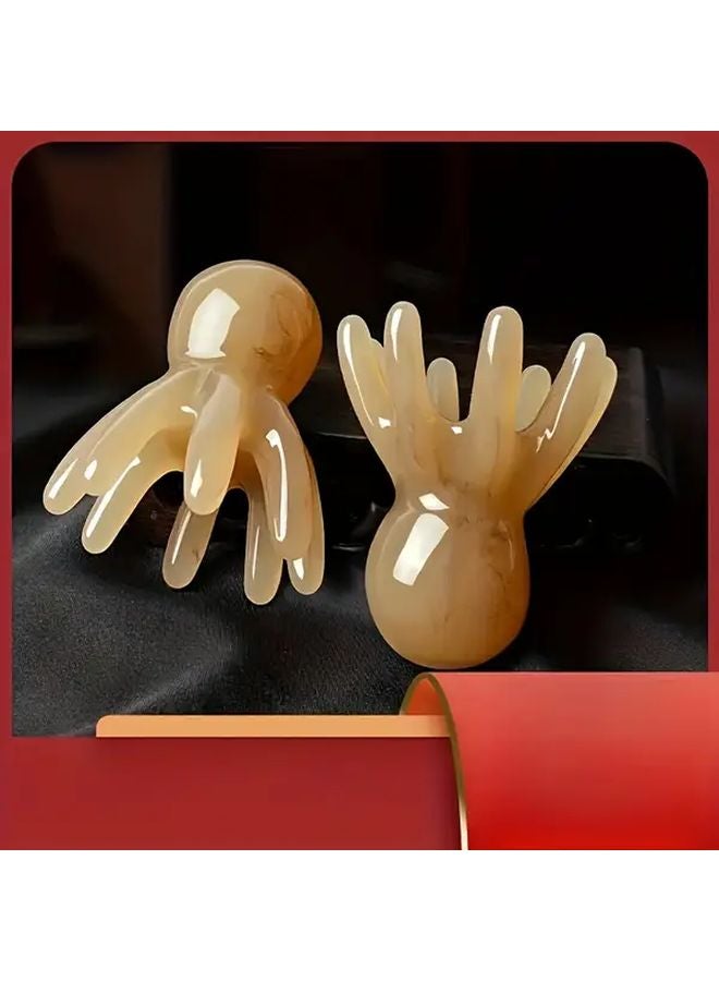 1pc Octopus Scalp Massager Wide Tooth Comb For Hair Growth Relaxation Handheld Head Tool - Image 2