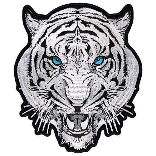Hot Leathers White Tiger Patch (Multicolor, 3" Width x 4" Height) - Image 1