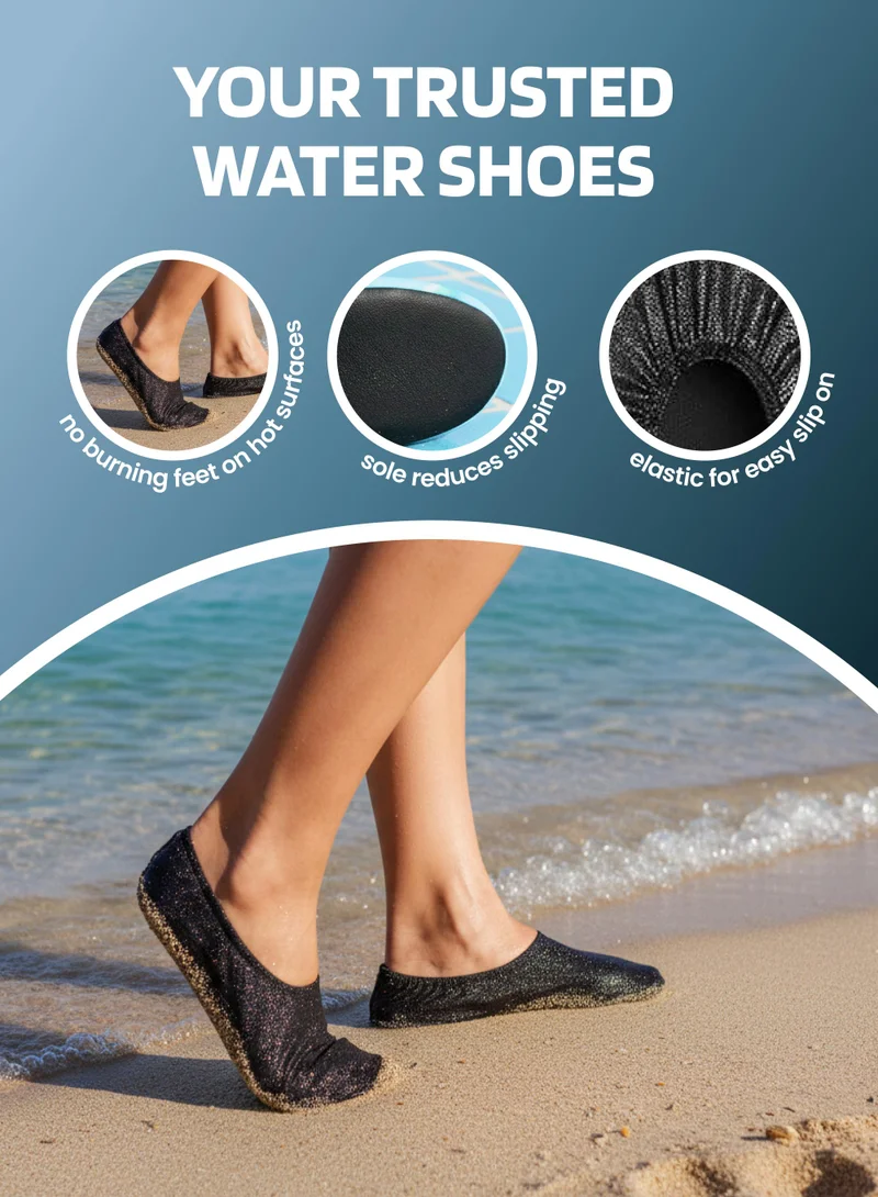 Slipstop s Slipstop Gloss Adult Foil Print Non Slip Water and Beach Shoes UPF 50 Plus Sun Protection Lightweight Quick Dry Swim Ready Footwear for Women | Best Price UAE