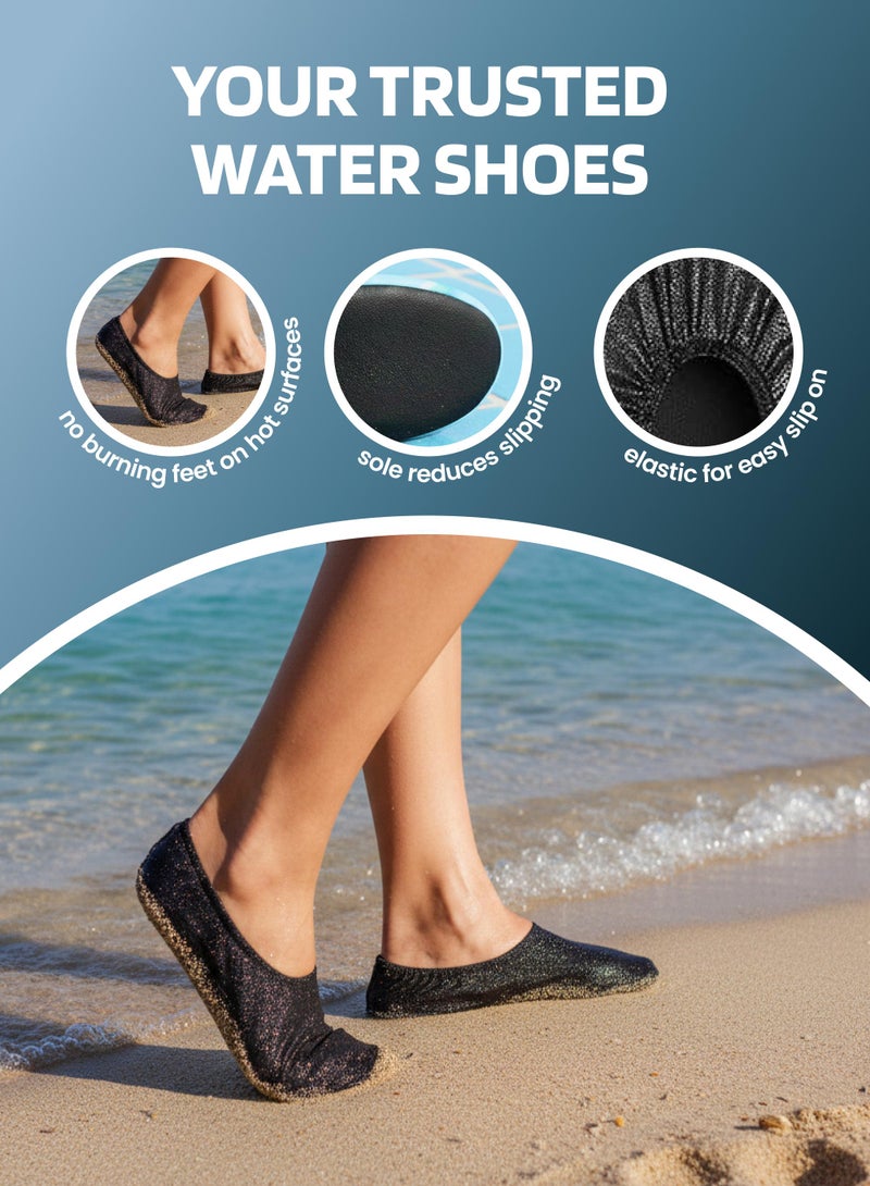 Slipstop Gloss Adult Foil Print Non Slip Water and Beach Shoes UPF 50 Plus Sun Protection Lightweight Quick Dry Swim Ready Footwear - Image 3