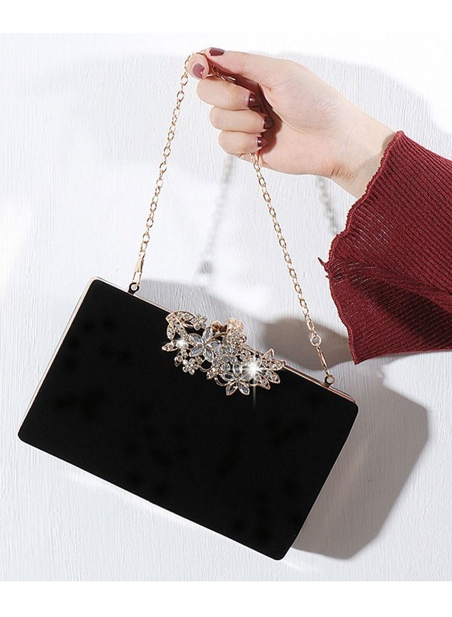 DUNISO Women Shiny Glitter Evening Bag Party Clutches Envelope Handbag Chain Purse for Wedding Elegant Formal Cocktail Party - Image 2