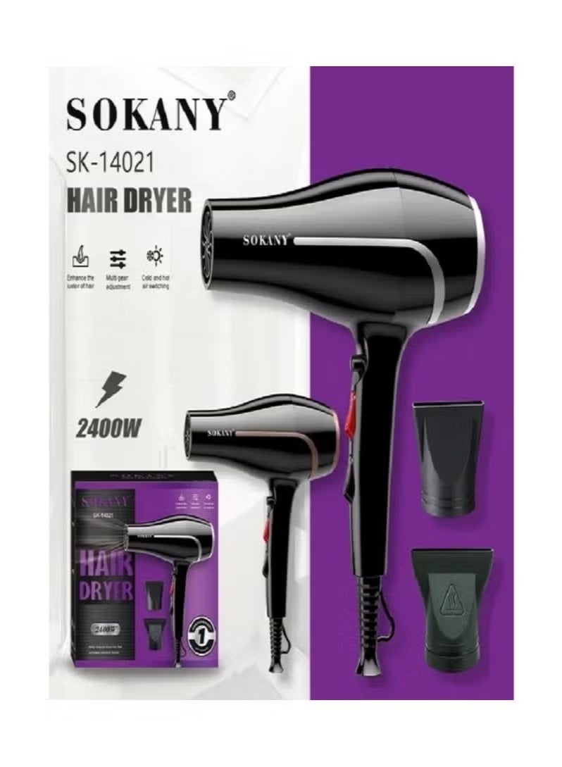 sokany Hair Dryer – Model SK-14021 – 2400 Watt Power - Image 1