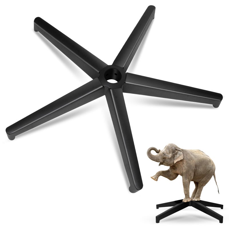 Omyoffice Office Chair Replacement Parts28 Heavy Duty Base Replacement2200Lbs  Desk Chair Reinforced Metal LegUniversal Caster and Gas Cylinder Size