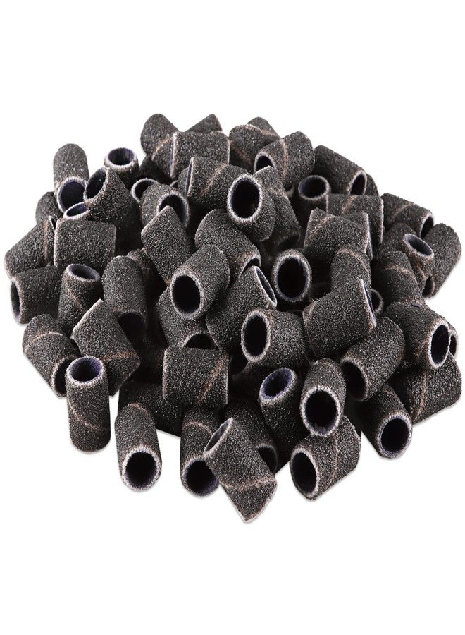PANA 100 Pieces Nail Sanding Bands, Black, 100 Grit, Coarse, Plastic, Aluminum Oxide, Great Fit for Nail Drill Bits, Acrylic, Natural, Gel Nails - Image 4