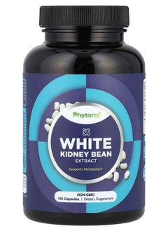 Phytoral White Kidney Bean Extract 1200 mg 120 Capsules (600 mg per Capsule) 
