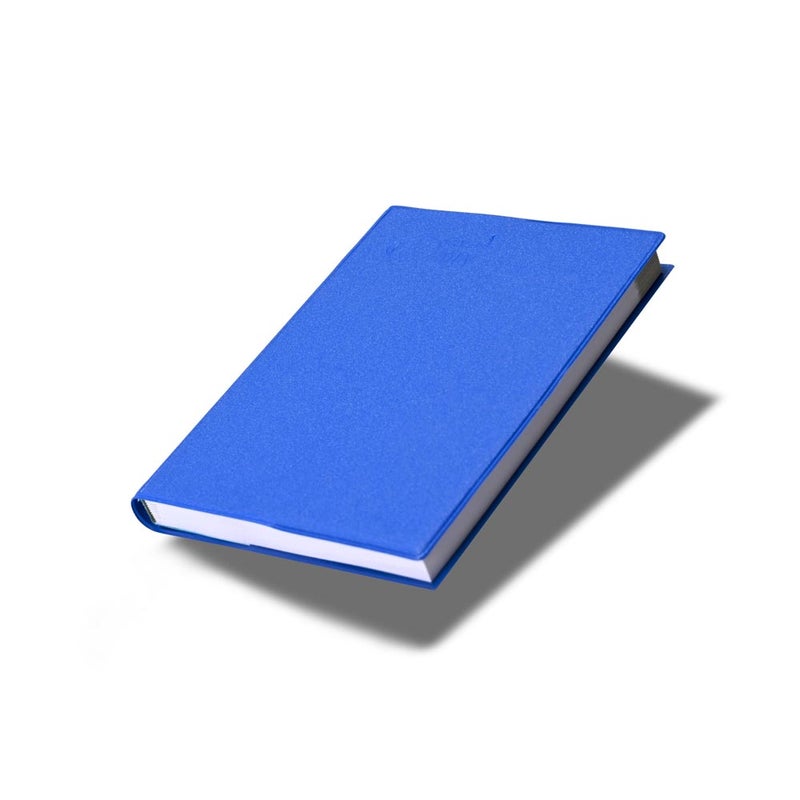 FIS مفكرة جيب FIS 2026، 75x105 مم حجم جيب، غلاف جاكيت PVC ناعم، تنسيق يومين في صفحة، عربي/إنجليزي، ورق أبيض 60 جرام، غلاف أزرق - FSDI09AE26BL - Image 1