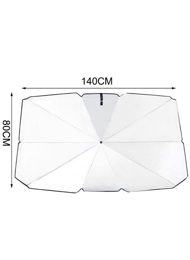ELTRAZONE New Summer Car Umbrella Type Car Sunshade Protector Umbrella For Auto Front 2 Model Can Choose - Image 2