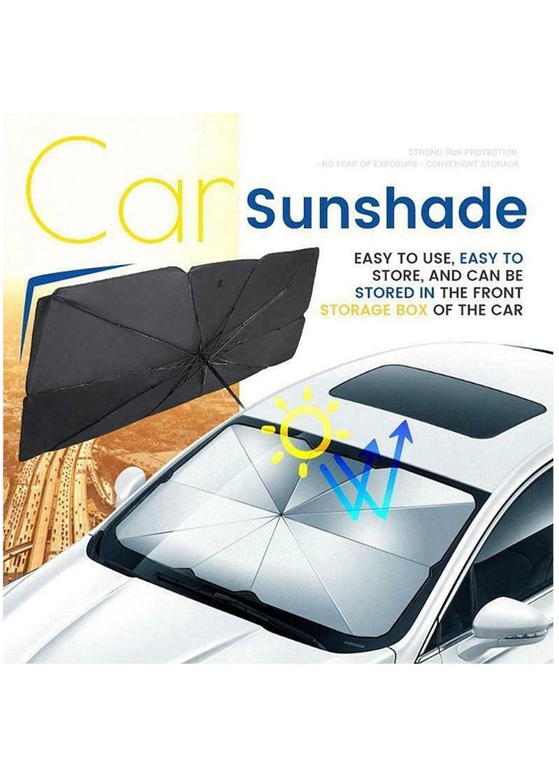 ELTRAZONE New Summer Car Umbrella Type Car Sunshade Protector Umbrella For Auto Front 2 Model Can Choose - Image 4