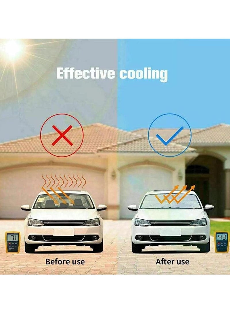 ELTRAZONE New Summer Car Umbrella Type Car Sunshade Protector Umbrella For Auto Front 2 Model Can Choose - Image 5