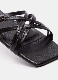 shoexpress صنادل حزام منزلق منقوشة  - Image 4