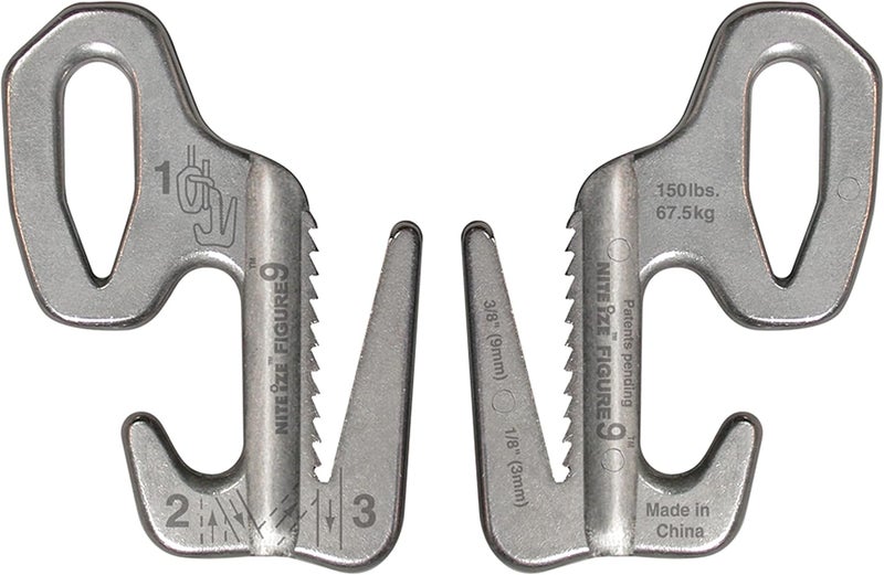 NiteIze Rope Tightener 312 in Aluminum Silver - Image 2