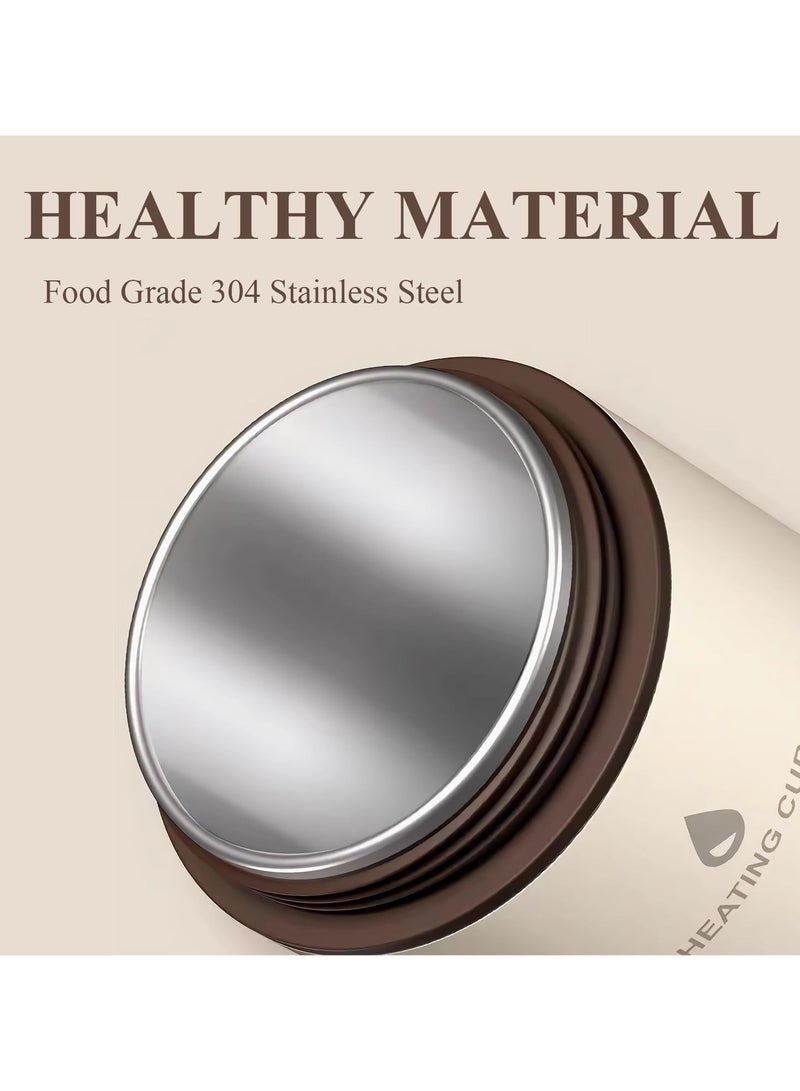 SYOSI غلاية كهربائية للسفر، غلاية مياه محمولة بسعة 400 مل مع التحكم في درجة الحرارة وشاشة LCD، وإيقاف التشغيل التلقائي وحماية الغليان الجاف مع وظيفة الحفاظ على الدفء، خالية من PBA، غلاية من الفولاذ المقاوم للصدأ - Image 3