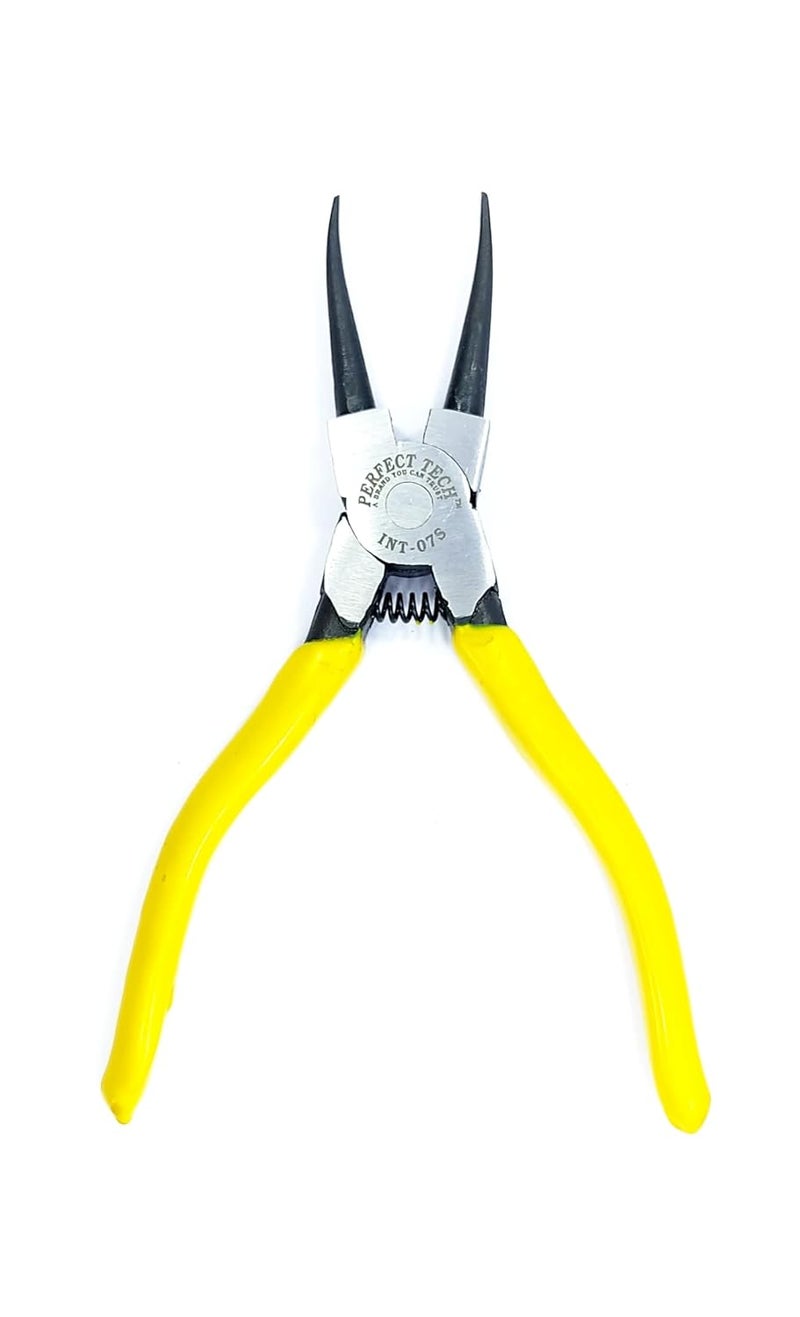 PERFECT TECH Heavy Duty Internal Straight Circlip Plier| Internal Snap Ring Plier| Straight Nose/Internal Lock Plier/Spring Loaded Pliers for Internal Snap Ring Removing(Code-INT-07S/ Size-175mm) - Image 1