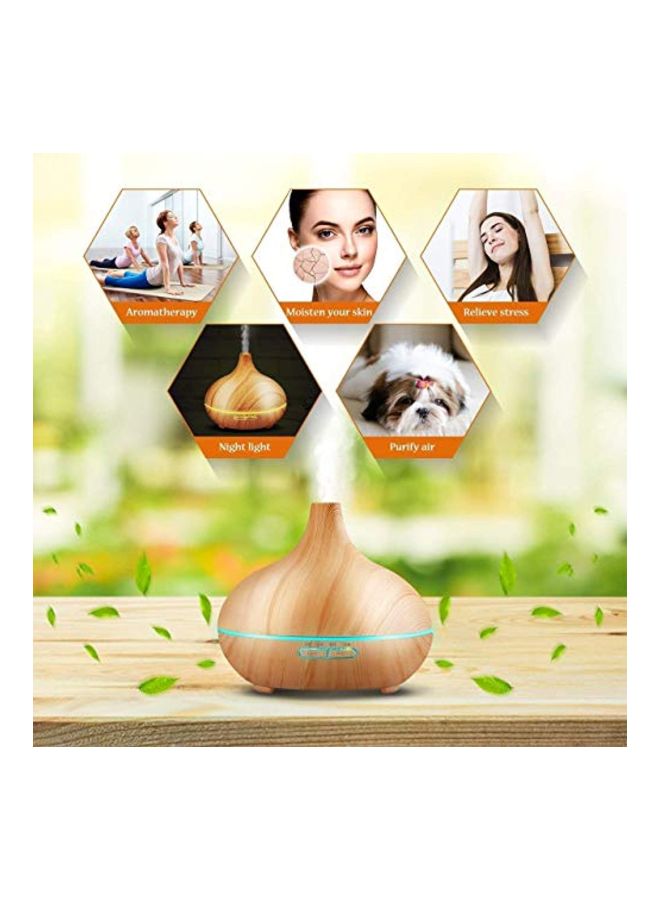 VicTsing Ultrasonic Aromatherapy Humidifier Brown 300ml - Image 4