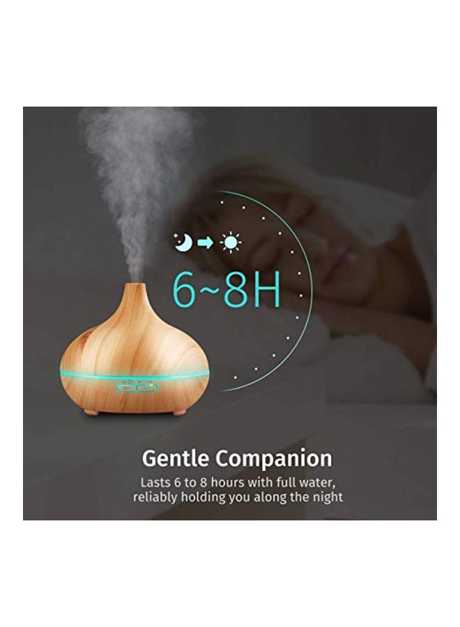 VicTsing Ultrasonic Aromatherapy Humidifier Brown 300ml - Image 5