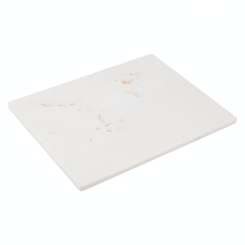 Adolif Marble Cutting Board, Large Marble Slab Pastry Board With Non-Slip Feet For Baking, Cheese, Charcuterie, Chocolate, 16x20 Inch - Image 1