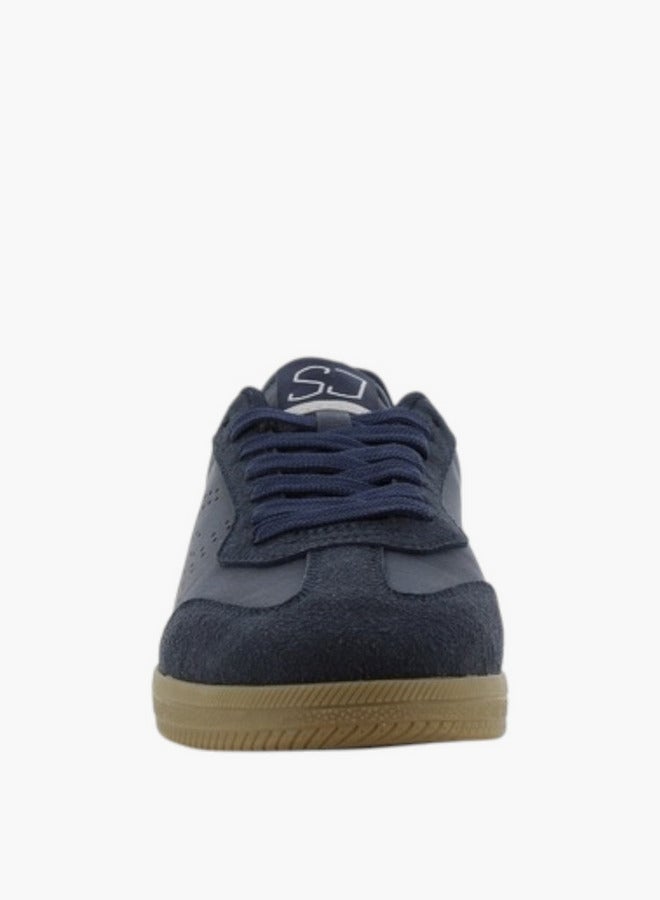 SJ Men's Perforated Sneakers with Lace-Up Closure - 637602-553 - Image 5