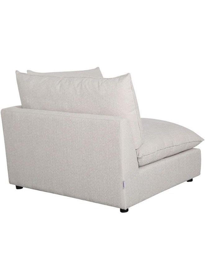 Comfynest Comfynest Napoleon 1Seater Fabric Modular Sofa With Left Arm With 2Year Warranty 108X91X38Cm Beige - Image 2