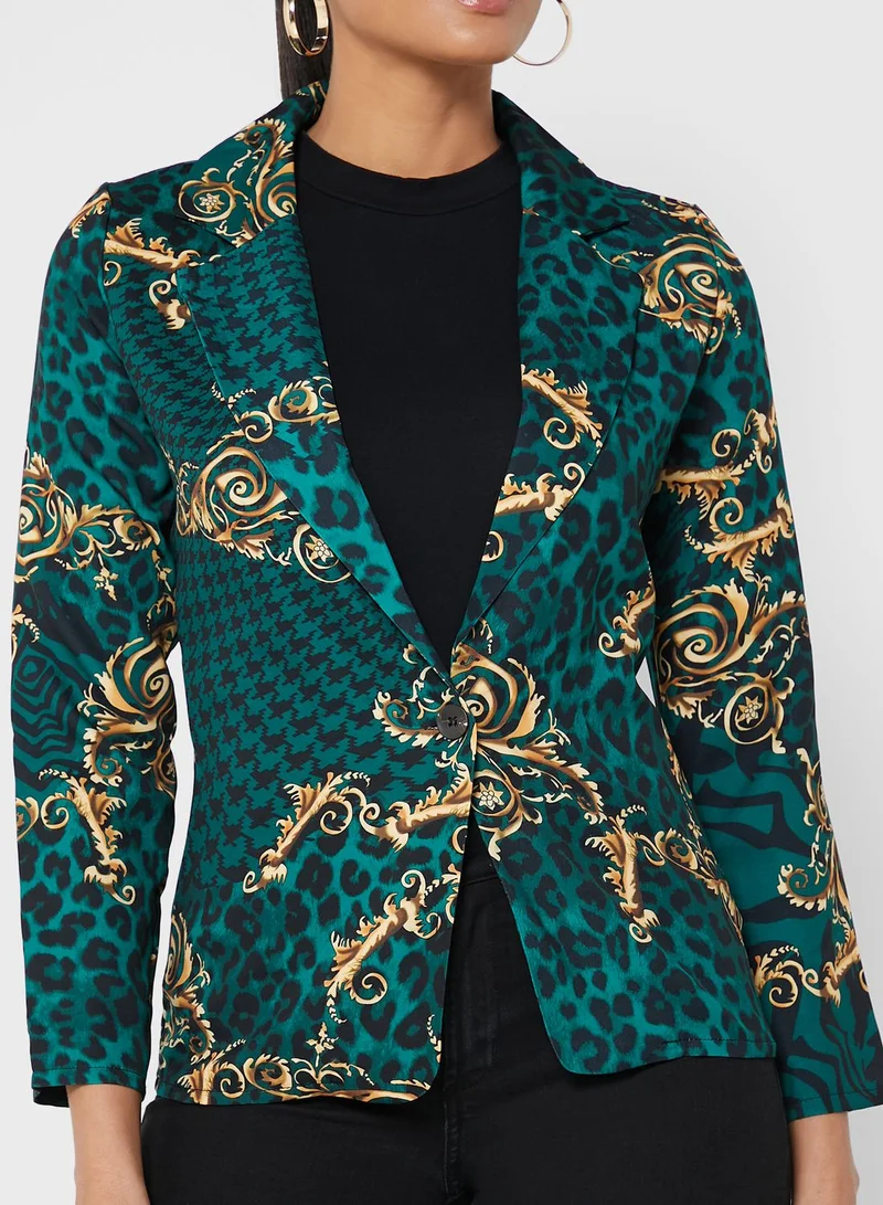 ELLA Print Detail Blazer