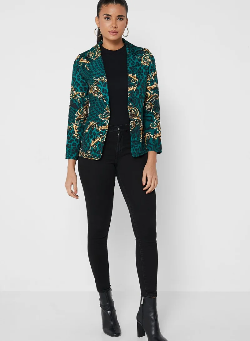 ELLA Print Detail Blazer