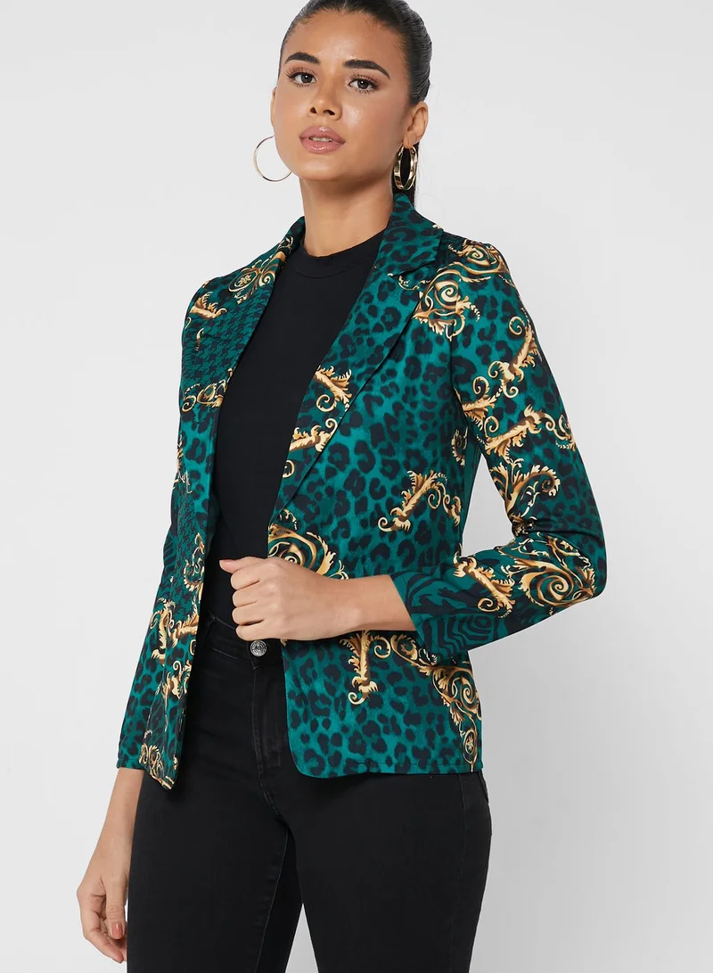 ELLA Print Detail Blazer
