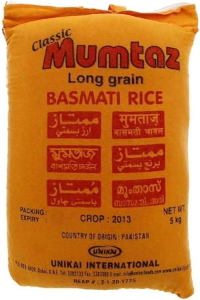 Mumtaz Classic Basmati Rice 5kg - Image 1