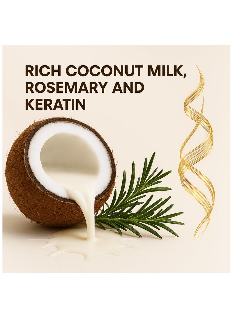 Roze Coconut Milk Keratin Shampoo | Anti-hairfall | Anti – Dandruff | 500ml - Image 4