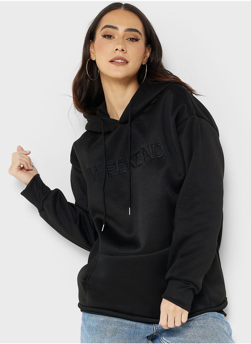 Ginger - Embroidered Detail Hoodie - Image 1