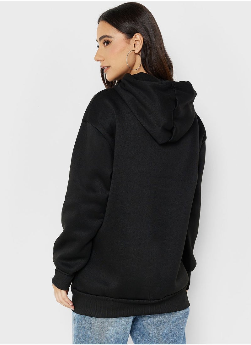 Ginger - Embroidered Detail Hoodie - Image 1