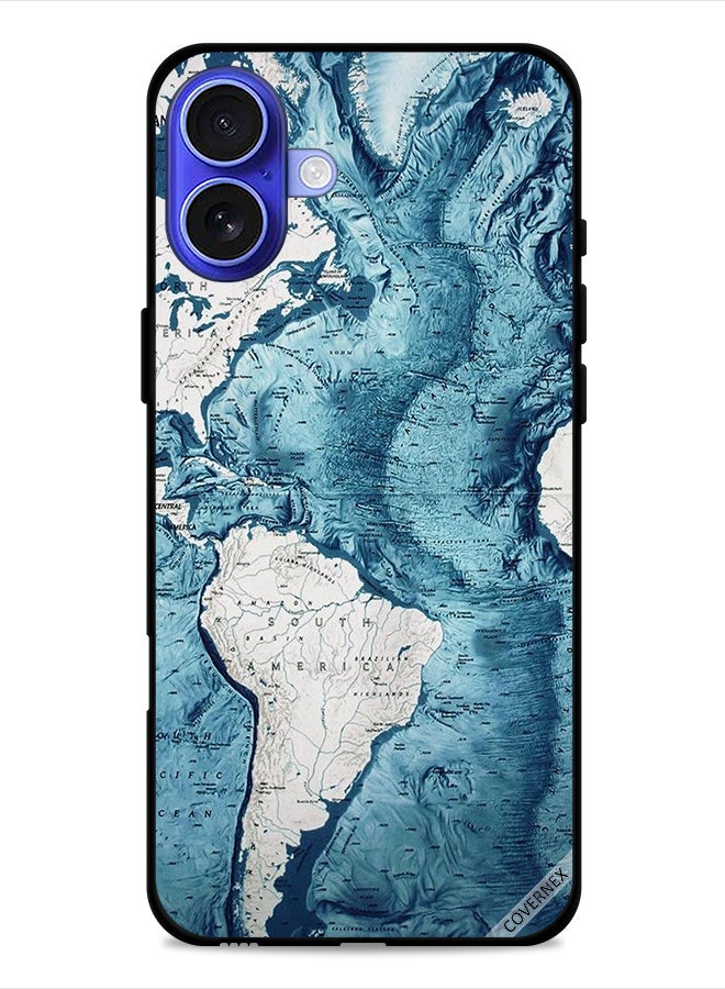 Covernex Apple iPhone 16 Plus Protective Case Cover Map Art - Image 1
