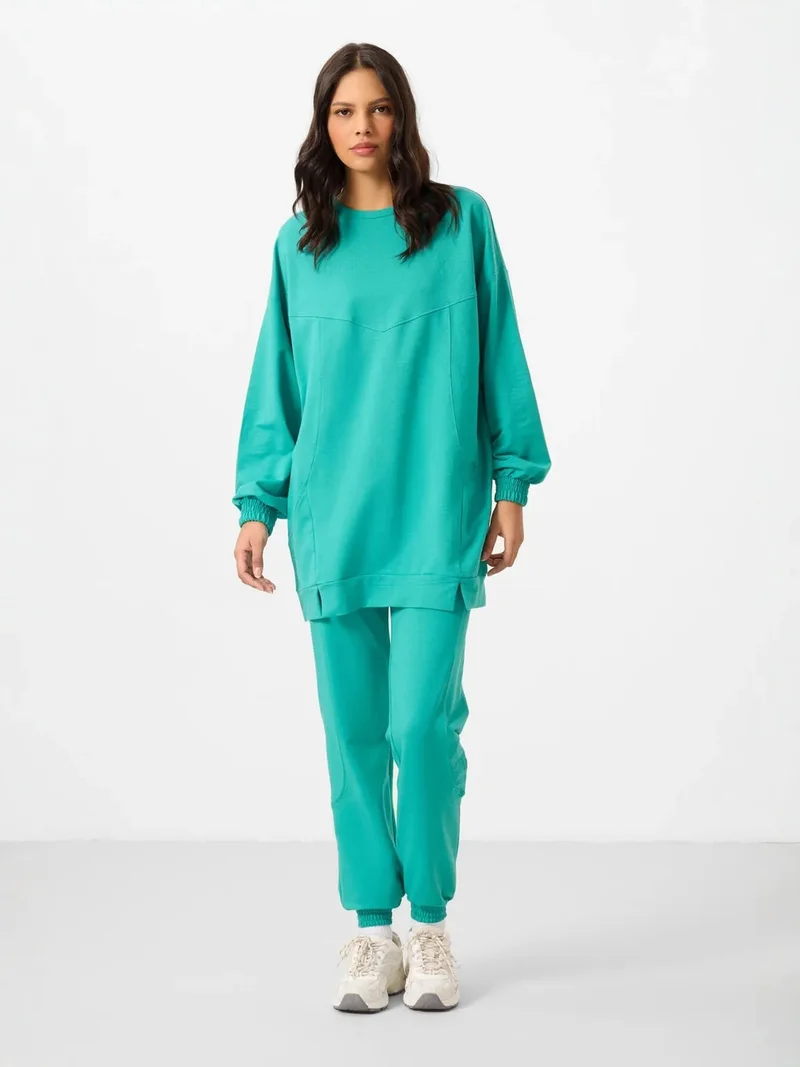تومي لايف TOMMY Oversized Fleece Sweatshirt And Pants Set