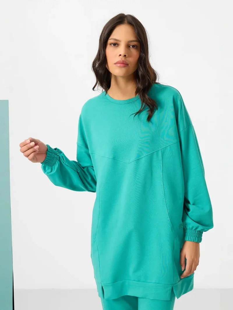 تومي لايف TOMMY Oversized Fleece Sweatshirt And Pants Set