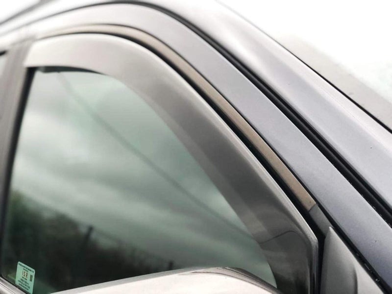 2x مشتتات الرياح متوافقة مع مرسيدس بنز فيتو، فيانو، في كلاس W447 2014-حتى الآن MK3، زجاج أكريليك ملون بالدخان الداكن، واقيات جانبية للأبواب والنوافذ داخل القناة، واقيات المطر والثلج والشمس، دروع الطقس - Image 2