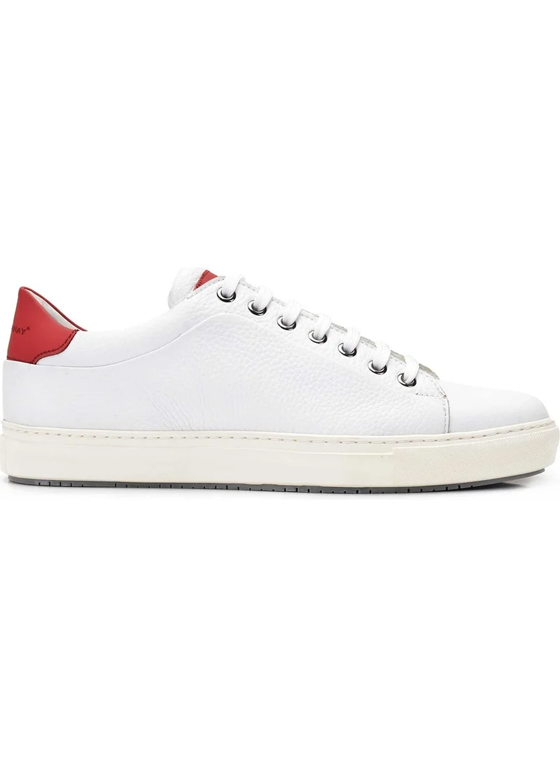Nevzat Onay White Red Laced Men's Shoes -11679-