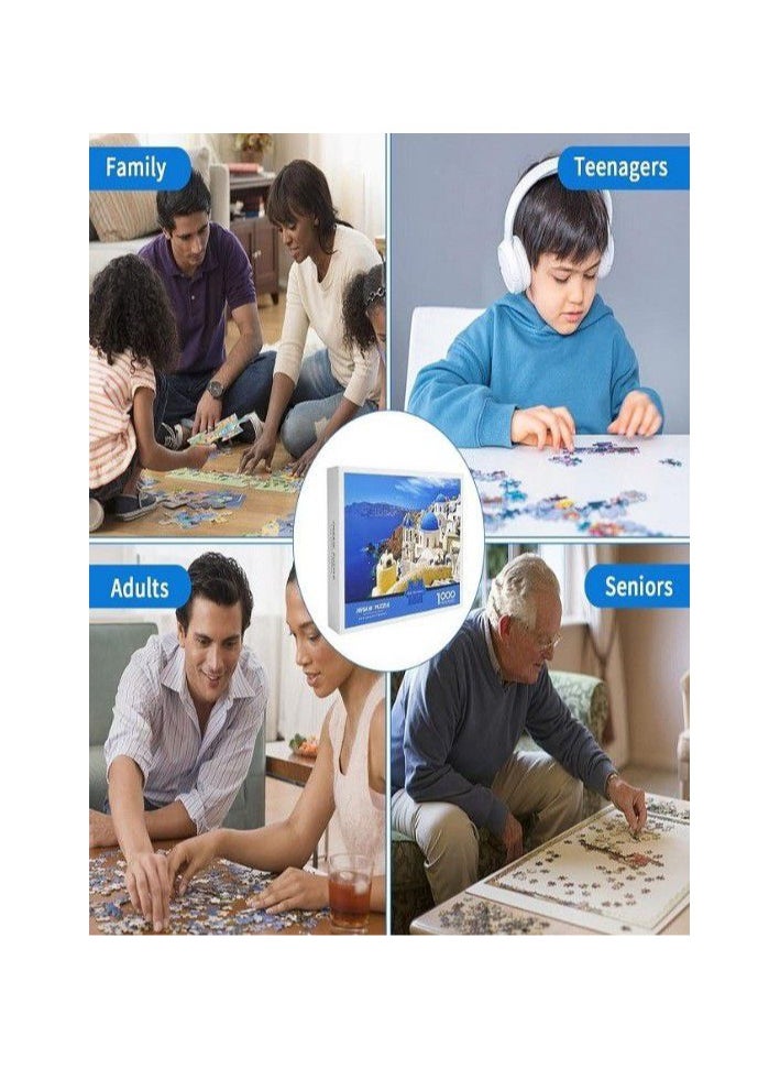 Generic - 1000 Piece Jigsaw Puzzle for Kids and Adults (Aegean Sea, Santorini, Greece) - Image 1