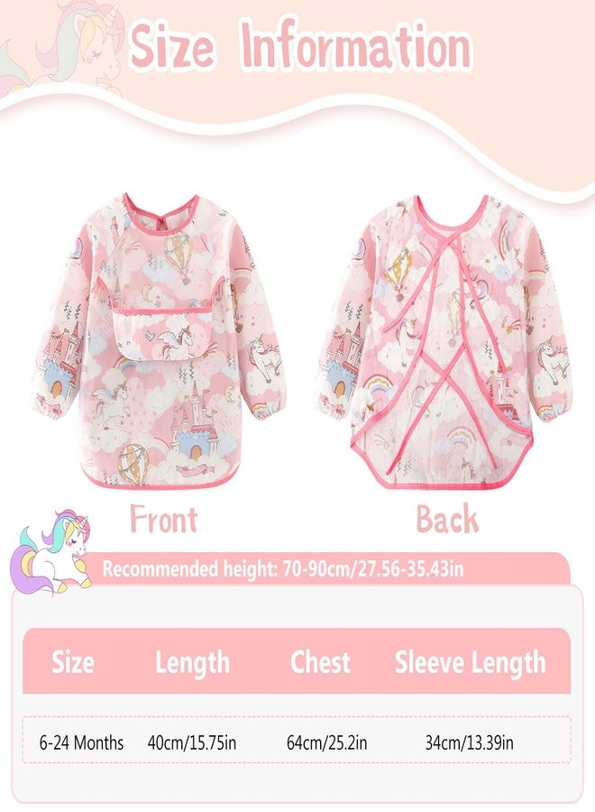 CoolShef مرايل كول شيف للأطفال (من عمر 0 إلى 24 شهرًا) - مرايل قطنية ناعمة ومقاومة للماء بتصاميم كرتونية لطيفة، مثالية لإطعام الأطفال ووجبات طعام نظيفة وخالية من الفوضى. - Image 2