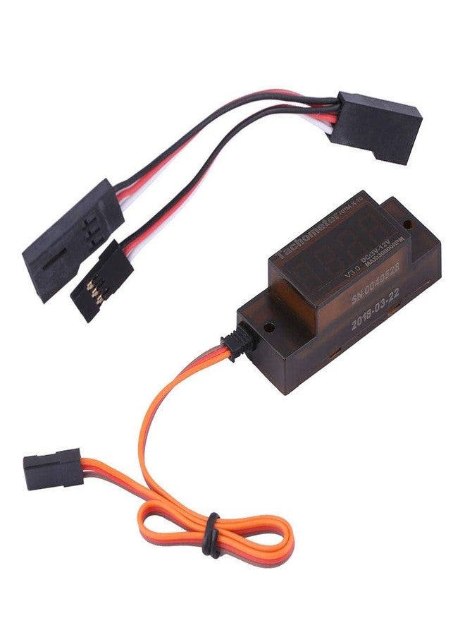 Estink RC Ignition Tachometer, Black PCB RC Accessory Ignition Mini Tachometer V5.0 Revolution Meter Replacement for DLE Series for MT Gasoline Engines, 2.13 x 0.79 x 0.59in - Image 1
