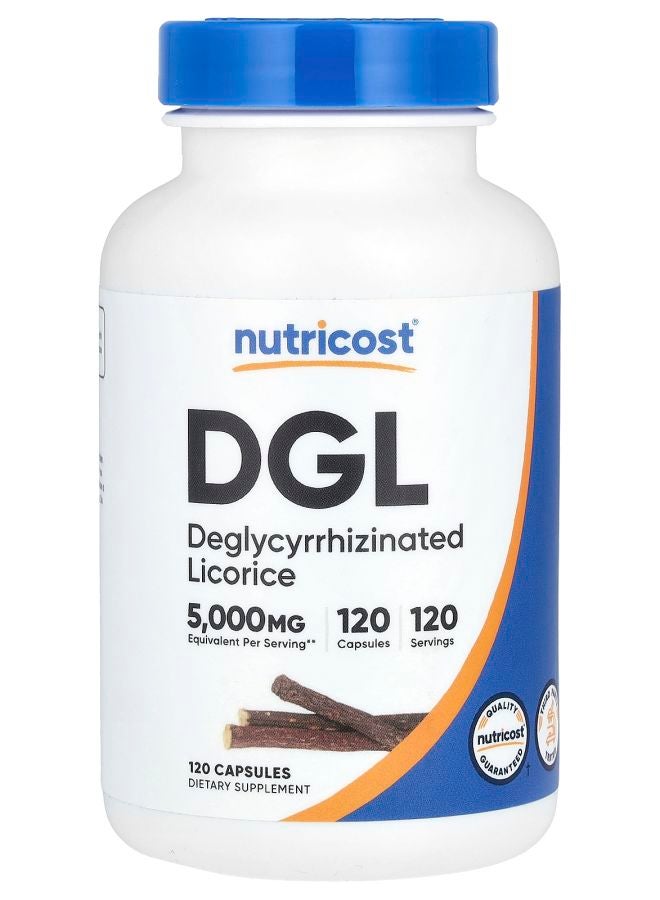 Nutricost DGL 5000 mg 120 Capsules