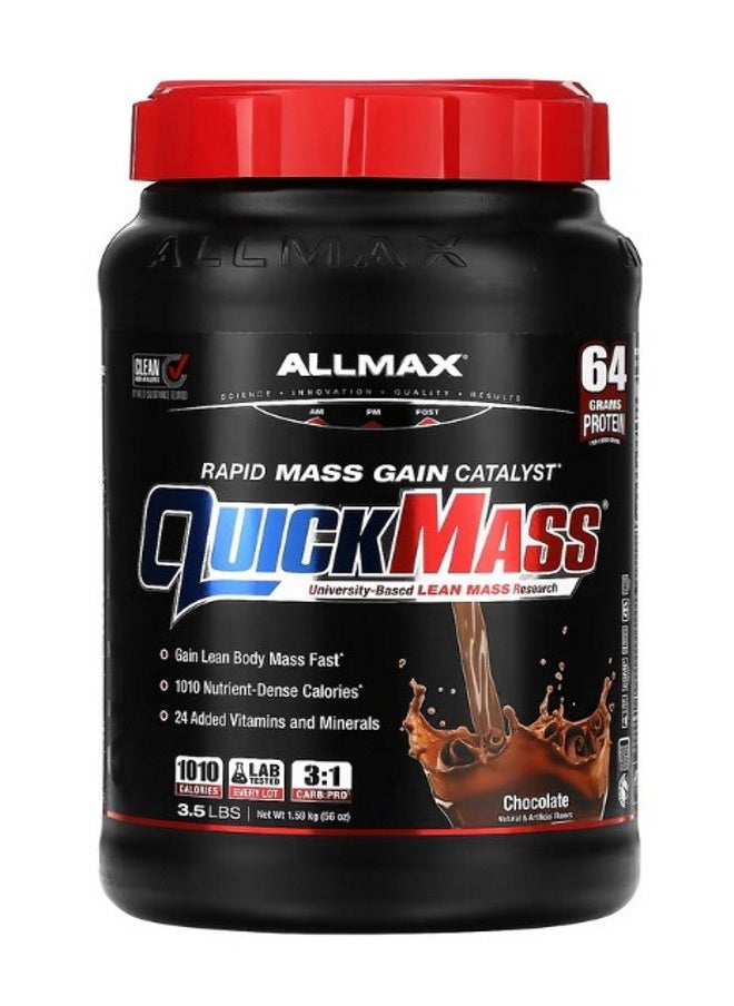 Allmax - QuickMass Rapid Mass Gain Catalyst Chocolate 3.5 lbs 1.59 kg - Image 1