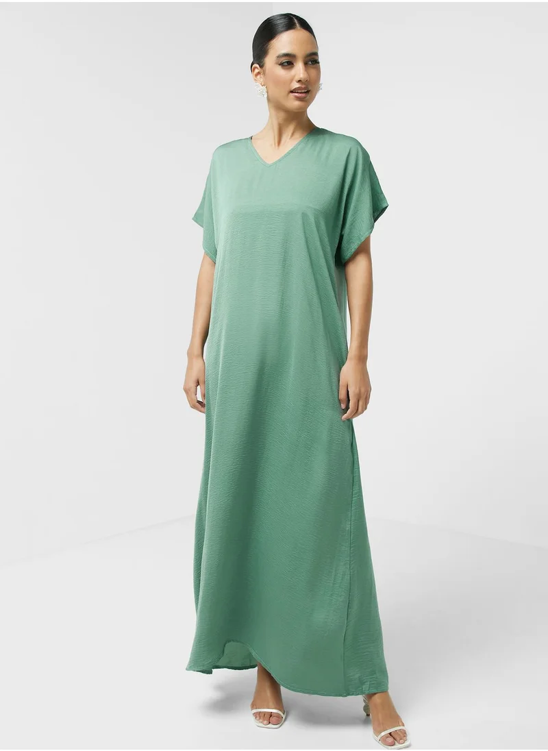 hayas closet Colorblock Abaya